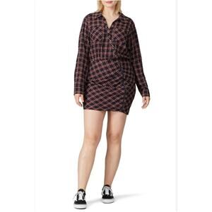 Veronica Beard Asymmetrical Plaid Button Front Plaid Dress SZ 16 $495